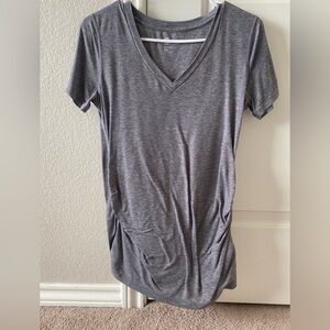 GAP Maternity Charcoal V-Neck Short Sleeve Tee